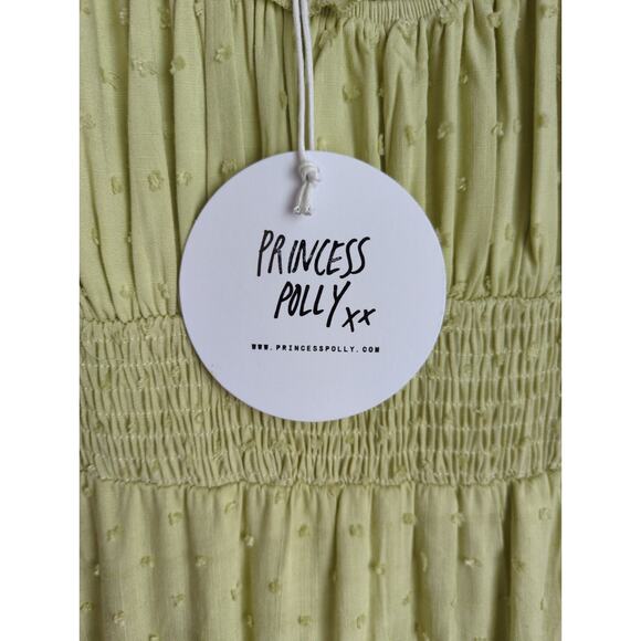 Princess Polly Anastasiya Mini Dress/Romper Lime size 4 NWT - Picture 4 of 6